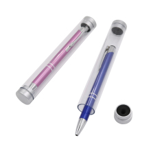 Transparent Acrylic Cylinder Tube Pen Cases Gift Boxes for Office School Supplies Pen Container Storage