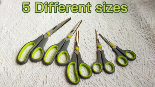 Non-Stick Scissors Professional Stainless Steel Blades Comfort Grip Multi-function Straight Blade Office Craft Scissors