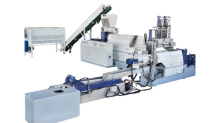 PP PE squeezed films recycling pelletizing machine