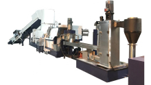 PP woven bags, non woven fabric, raffia recycling granulating machine