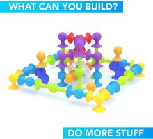 Preschool Building Sets Silicone Sensory Fidget Toys Sucker Toys for Toddlers