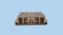 High End Precision Extruded CNC Machining Anodizing in Champagne 5G Equipment Aluminum Profile