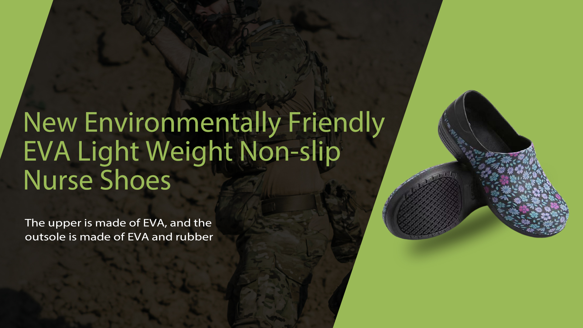 New Environmentally Friendly EVA Light Weight Non-slip Nurse Shoes