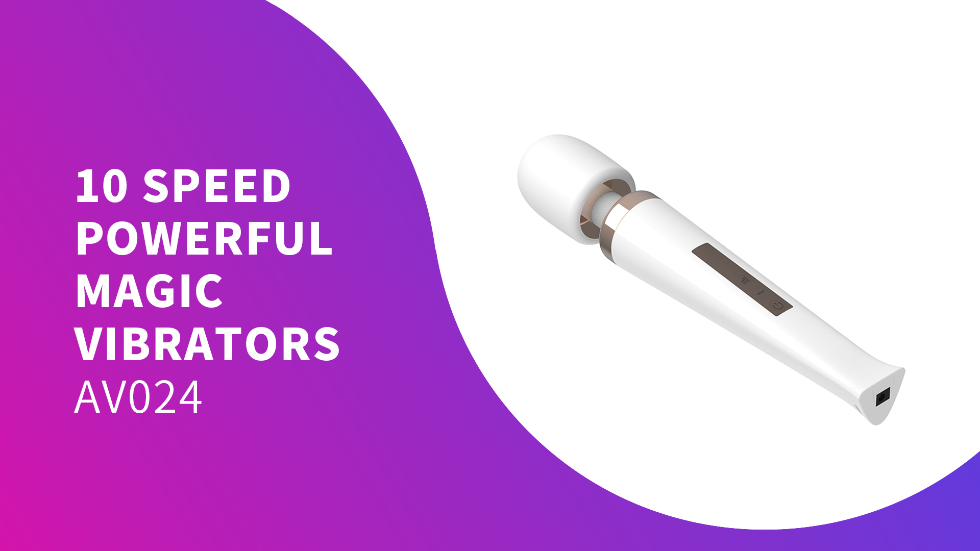 Monarcha Vibrator 10 Luas Vibrators Draíochta Cumhachtacha Muirear USB AV Wand Massager Bréagáin Gnéas do Dhaoine Fásta do Mhná Masturbator AV024