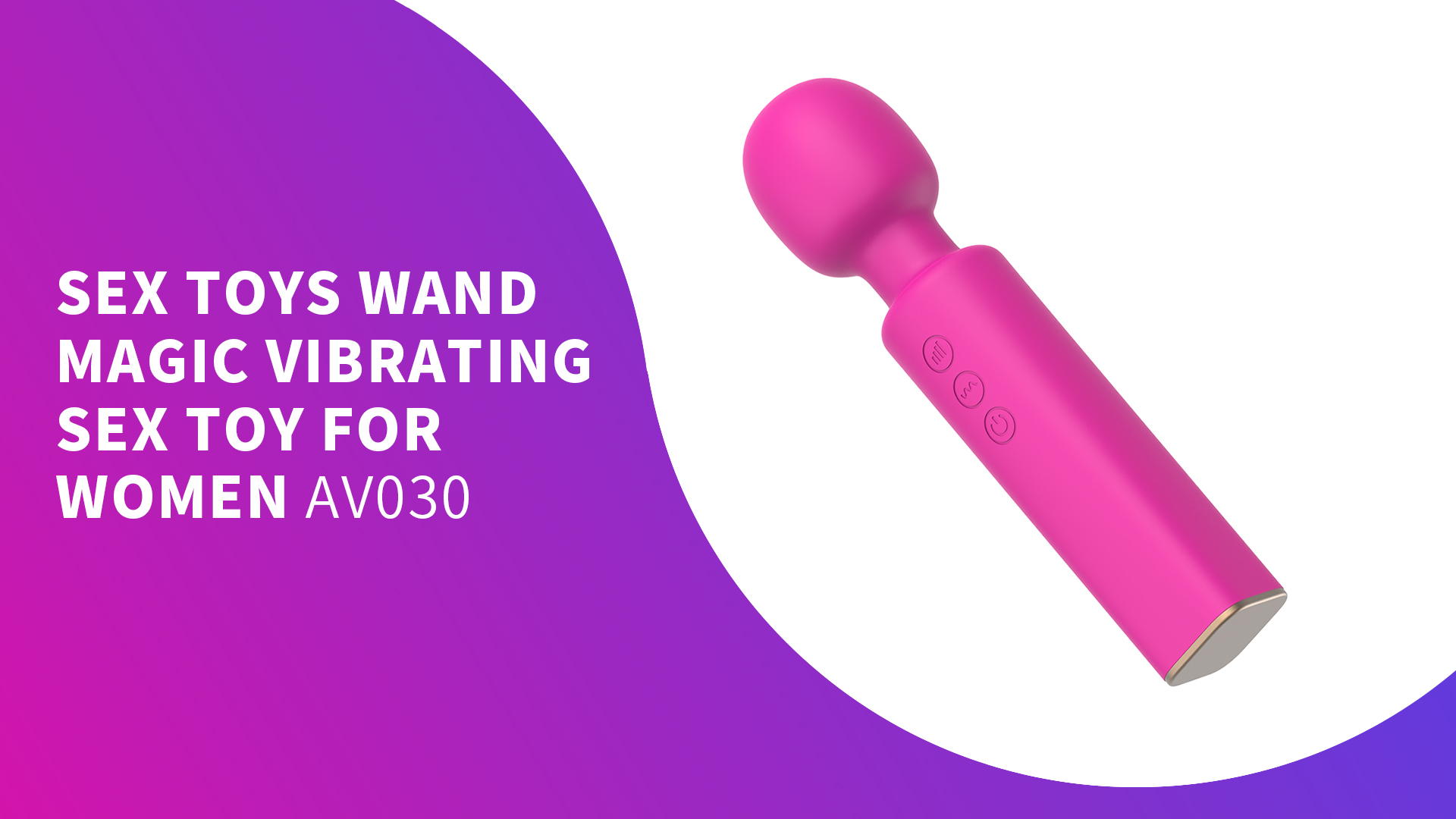 Vibrating Sex Toy for Women Original Factory Vibrator Adult Sex Toys Electric Adult Body Vibrator Massager AV030