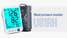Blood Pressure Monitor Upper Arm Automatic Blood Pressure Machine Digital Large Cuff 4 Batteries Included LCD Backlight Screen