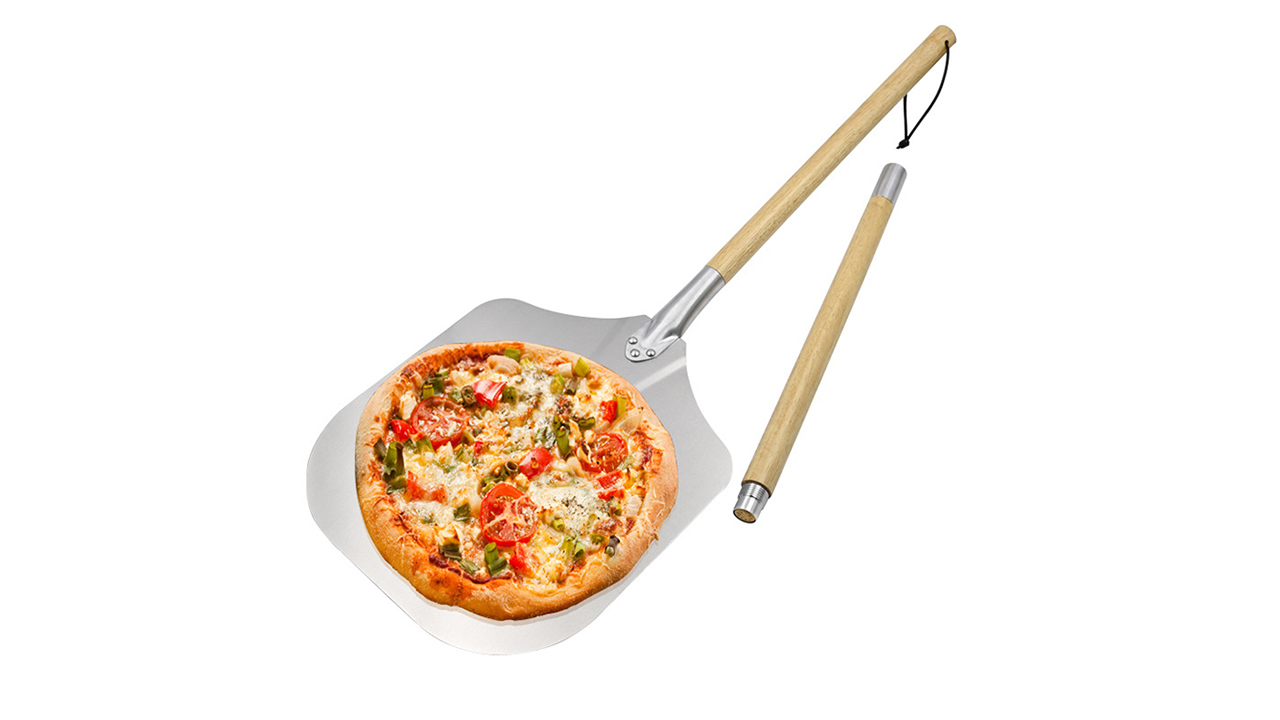 Pala de pizza de metal de aluminio al por mayor de China con mango de madera desmontable Fabricante - Tsingbuy