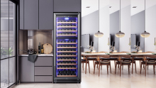 168 Bottles 1800mm High Dual-Zone Large Wine Cooler Cabinet Wine Freezer Refrigerators