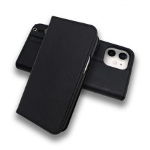 Multifunctional Lychee Pattern PU Leather Case for IPhone Flip Type Solid Color Phone Case
