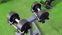 LADMAN FITNESS Adjustable Dumbbell Set Combination Men's Fitness Special, Quickly Change Weight in 1 Second, 20kg/32kg