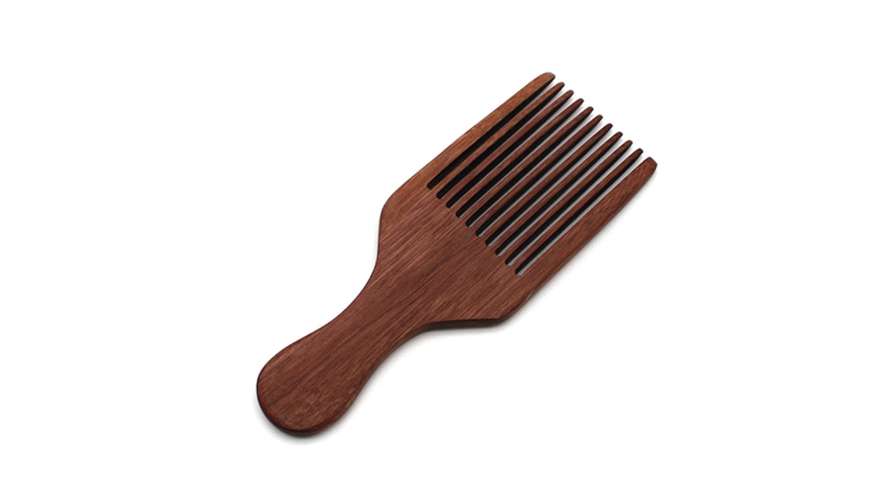 Amoora Wood Hair Pick Comb