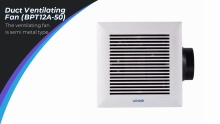 High Efficiency Exhaust Ceiling Duct Fan Ventilation Plastic Cover Semi Metal Type Copper Motor Save Energy for Hotel Home Bathroom Kitchen