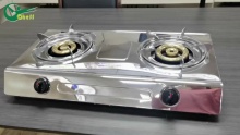 2 Burner Stainless Steel Table Gas Stove