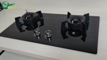 Tempered Glass Removable Burner Built-in 2 Burner Gas Hob