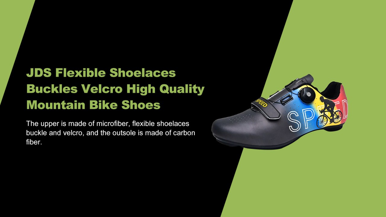 Sapatos de mountain bike JDS flexíveis com fivelas de velcro de alta qualidade - sapatos JDS