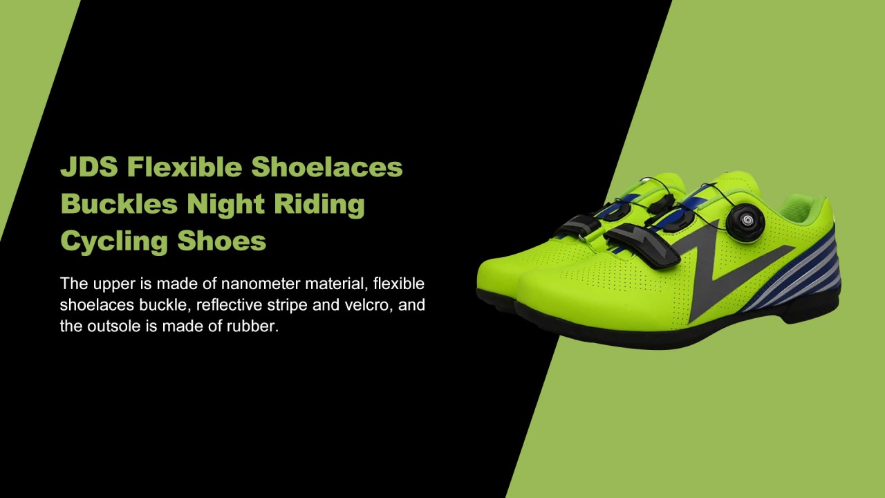 JDS Cordones flexibles Hebillas Zapatillas de ciclismo para montar de noche - JDS Shoes