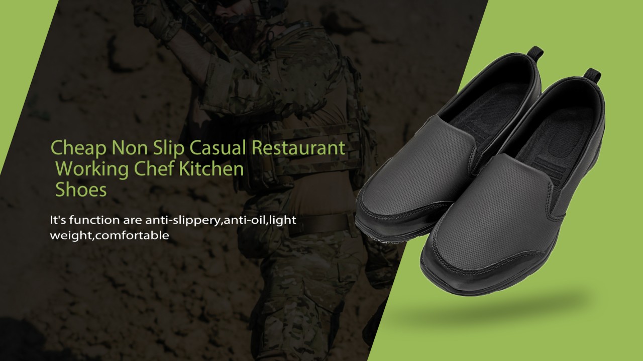 Cheap Non Slip Casual Restaurant Working Chef Kitchen Shoes