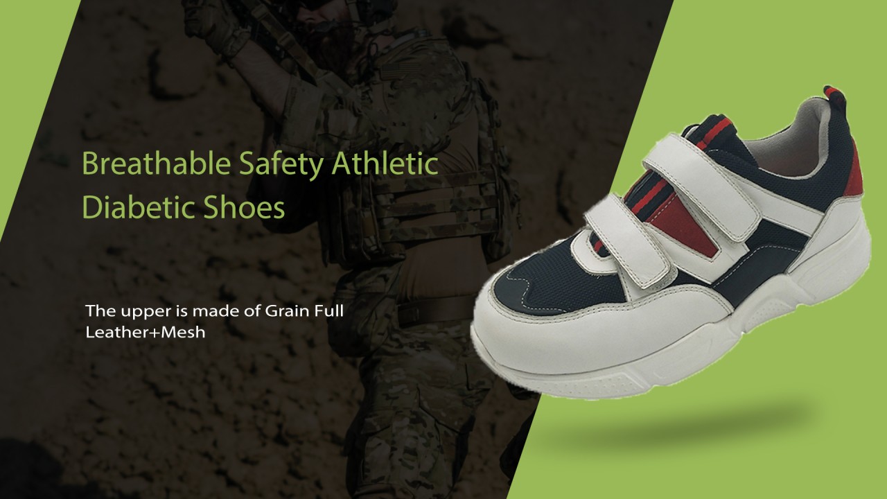 Ademende veiligheid atletische diabetische schoenen