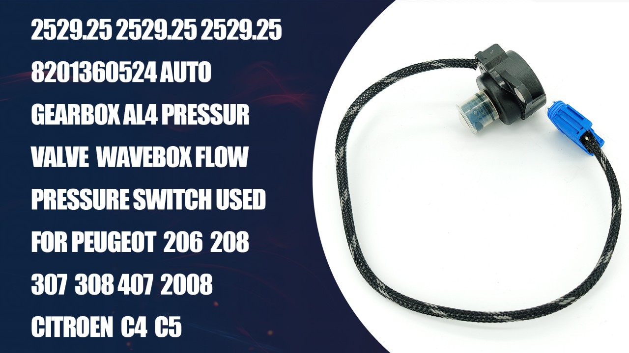 2529.25 8201360524 Válvula reguladora de pressão de óleo usada para Peugeot 206 208 307 308 407 2008 Citroen C4 C5