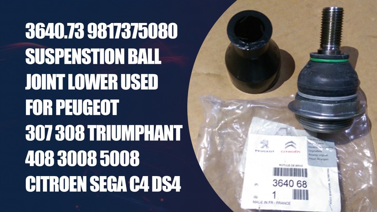 3640,73 9817375080 Нижний шаровой шарнир подвески используется для Peugeot 307 308 Triumphant 408 3008 5008 Citroen Sega C4 DS4