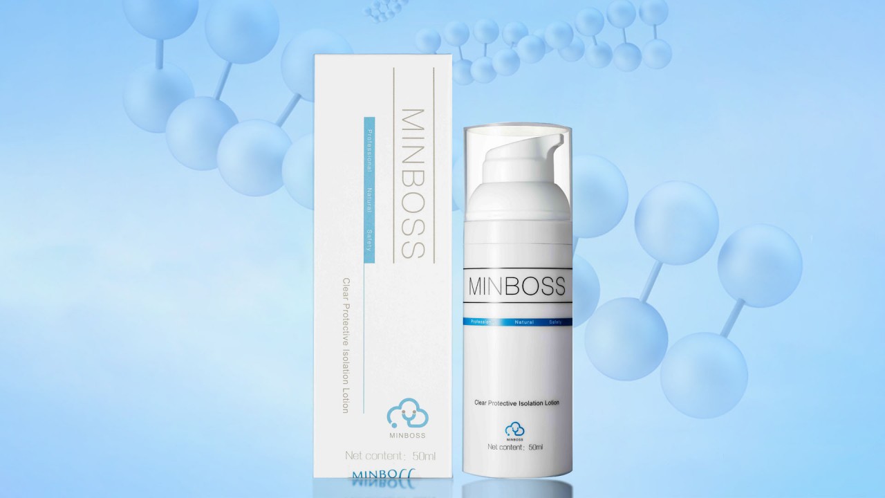 MINBOSS Clear Protective Isolation Lotion-Daily Isolation Cream, Suncream, With Natural Plant Exacts And Hyaluronic Acid, To Modify Skin Tone, Makeup Base, Moisturizing, Anti-Aging, For All Skin Type