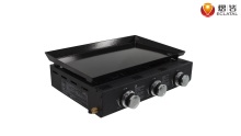 New Style Indoor Or Outdoor Home 3 Burner Tabletop Grill Teppanyaki Gas Griddle