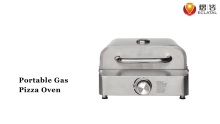 Easily Cleaned Outdoor Indoor Portable Stainless Steel Gas Pizza Oven