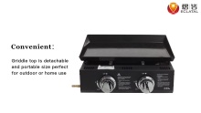 High Quality LPG Regulator Outdoor Burner Portable Gas BBQ Plancha Grill