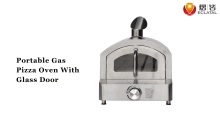 Portable Gas Stainless Steel Portable Built In Thermometer Pizza Oven For Home Kitchen