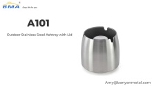 Outdoor Stainless Steel Ashtray with Lid A101