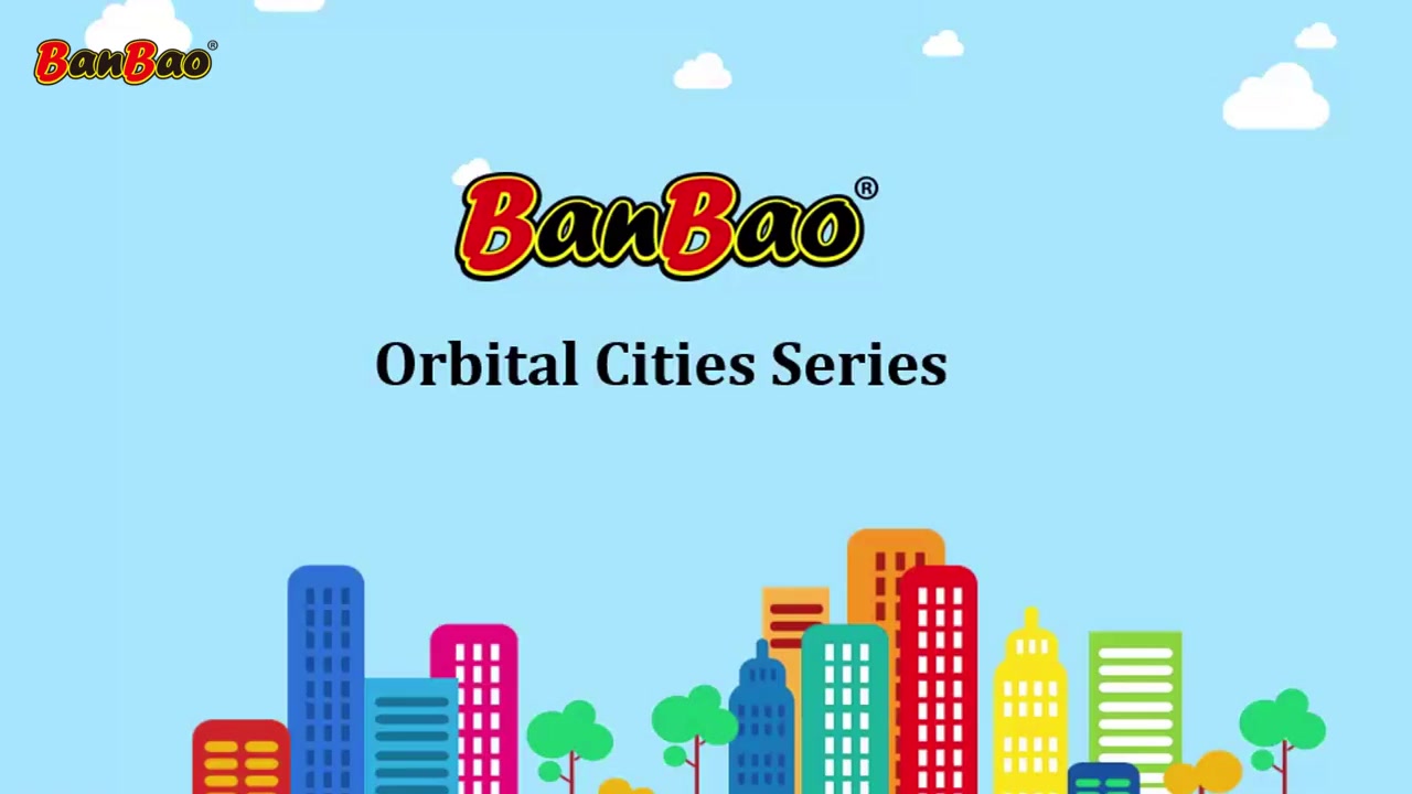 BanBao hoë gehalte boublokkiespeletjies, marmerbaan vir kinders