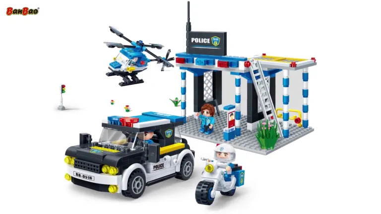 Los mejores conjuntos de bloques de construccion de BanBao serie de policia proveedor de juguetes precio de fabrica BanBao