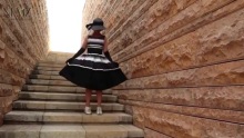 Classic Strips Hepburn Style Dress