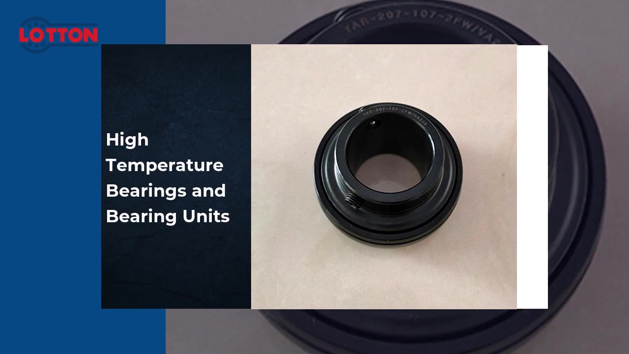 High Temperature Bearings and Bearing Units