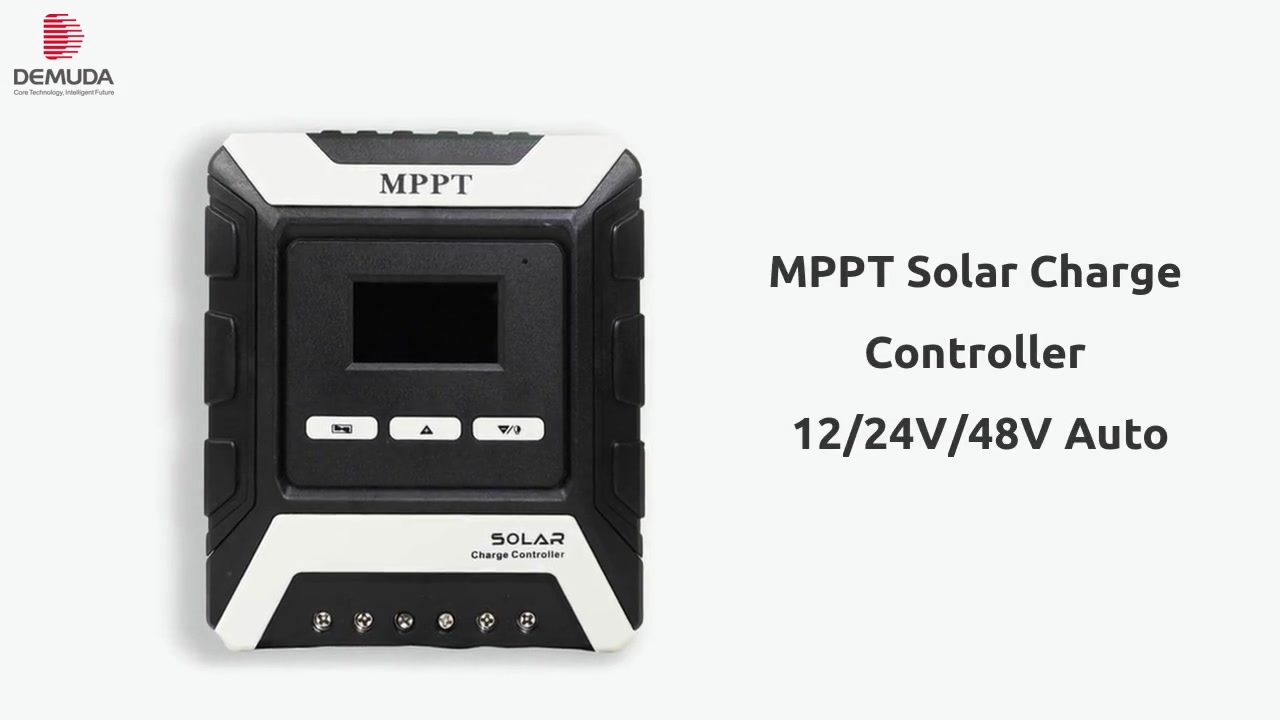 Upgraded] 30A Solar Charge Controller, Black Solar Panel Battery