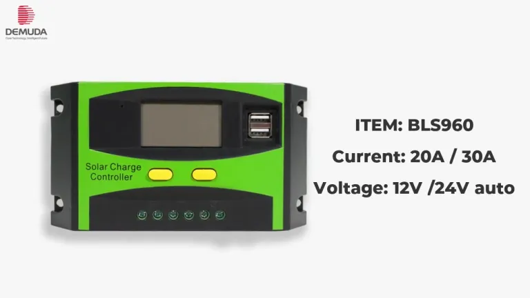 Controlador de Carga solar 12v 24v 20A PWM USB 5v bateria