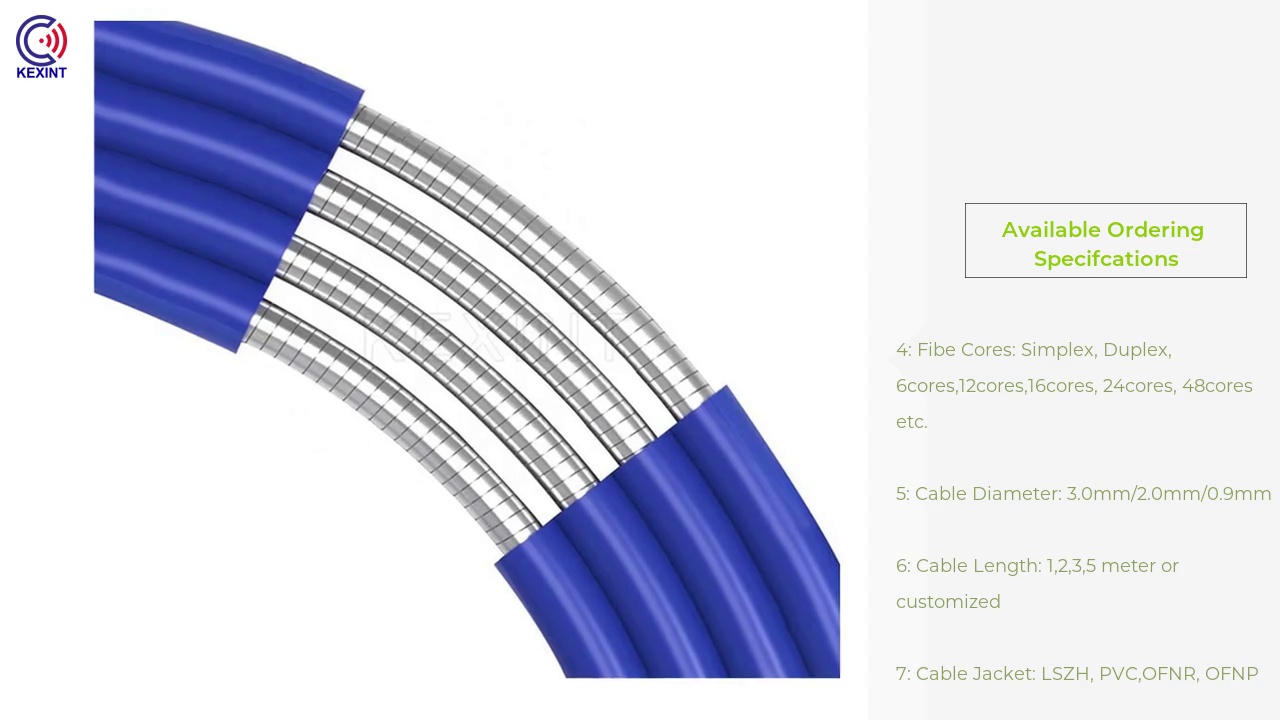 1: Connector type: SC, LC, .FC,ST, MTRJ, MU, E2000, MPO, .DIN..2: Ferrule End-face: .UPC,PC,APC..3: Core Type: Singlemode (SM: .9/125um), Multimode (MM: .50/125um or 62.5/125um)Available Ordering .Specifcations.