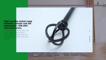 High quality metal cage window curtain rod set adjustable+ XIN-004 manufacturers