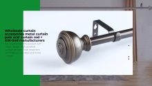 Wholesale curtain accessories metal curtain pole and curtain rod + XIN-040 manufacturers
