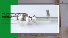 2021 New designs curtain rod set,curtain rod bracket and metal pipe + XIN-032 manufacturers