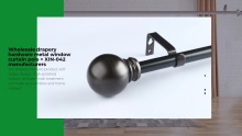 Wholesale drapery hardware metal window curtain pole + XIN-042 manufacturers
