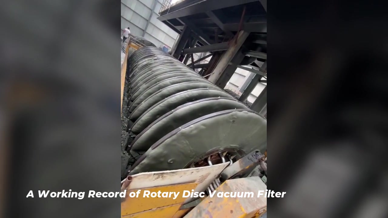 A Working Record of Rotary Disc Vacuum Filter