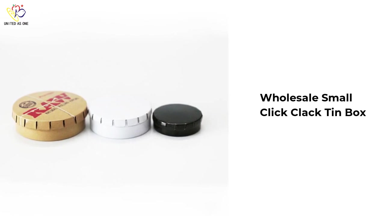 Small click clack tin box with different sizes for candy JH015