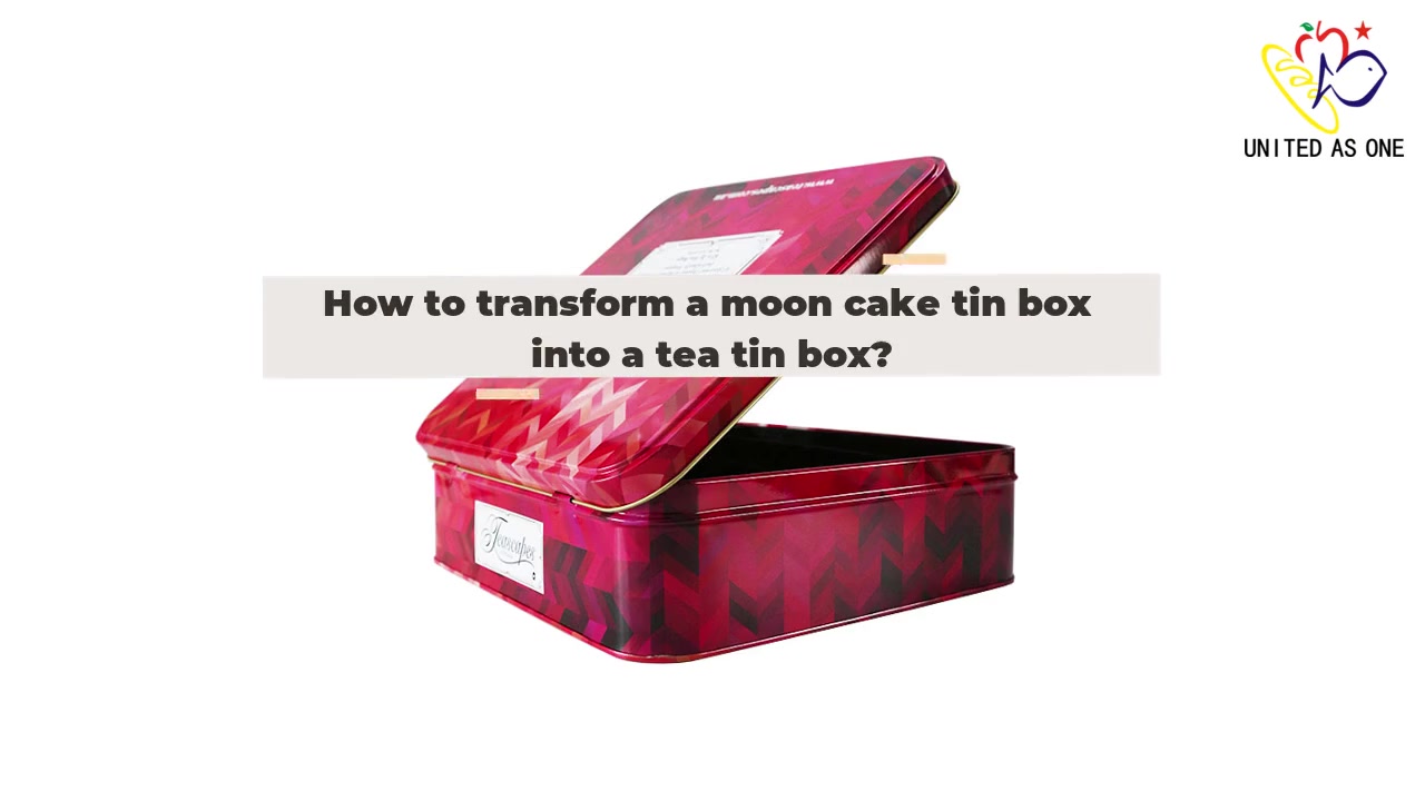 How to transform a moon cake tin box into a tea tin box?