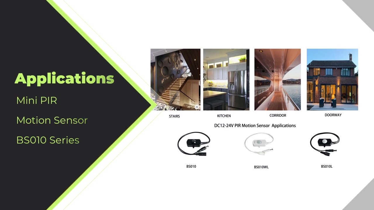 Best PIR Motion Activated BS010 serie Applications | RAYZEEK TECH FactoryPrice