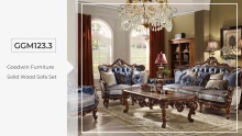 Goodwin Furniture Classic Soliw Wood Coffee Table Chairs Couch Living Room Sofas GGM123.3