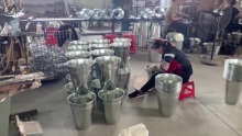 Drum production is packaged and put into storage