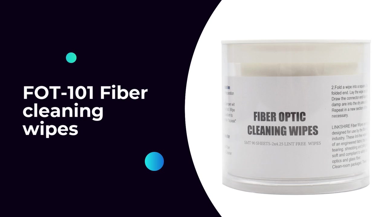 FOT-101 Fiber cleaning wipes