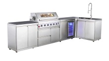 WST-001-4-S Stainless Steel Modular Outdoor Kitchen Combo