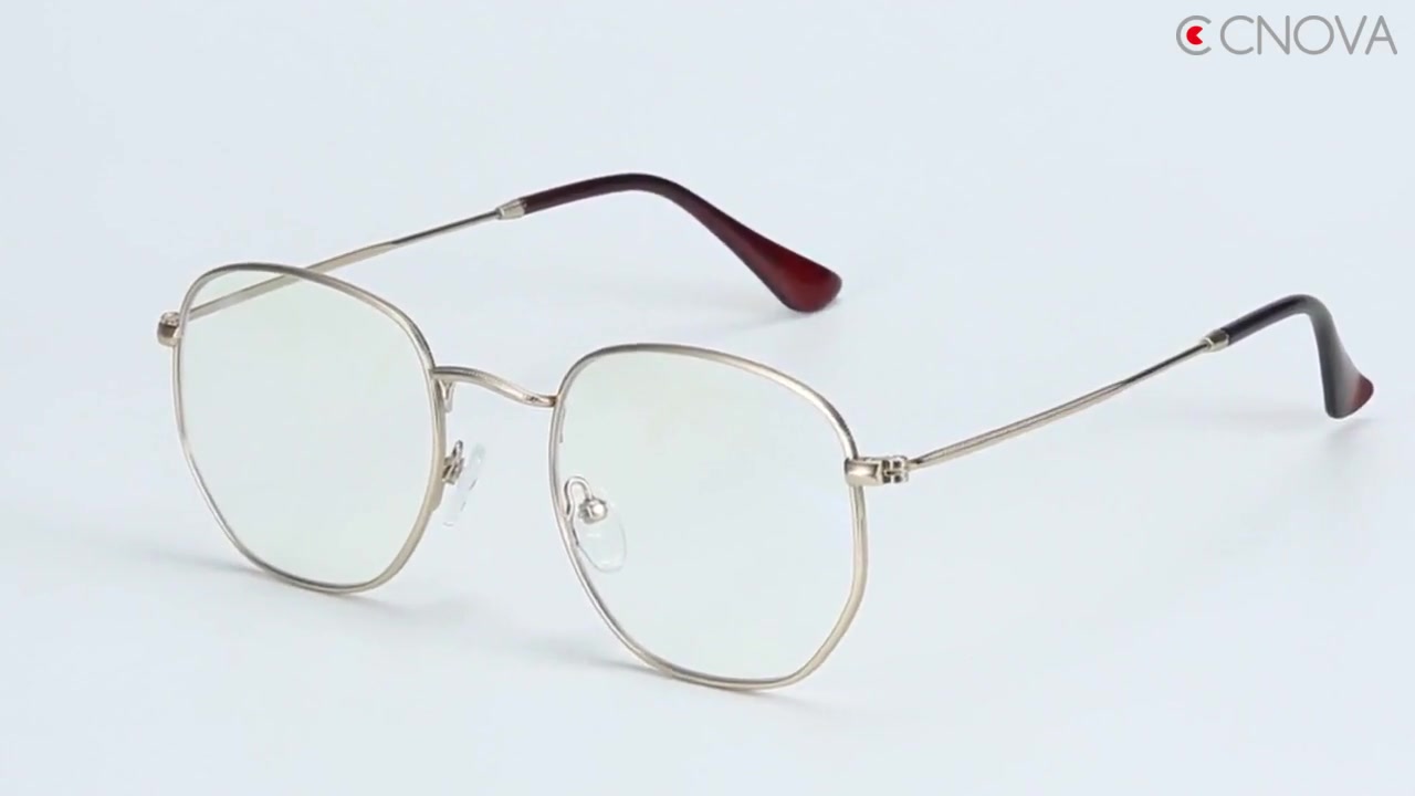 China Wholesale Cheap Price Retro Round metal Optical Frame Glasses